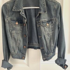 Cropped Blue Jean Jacket